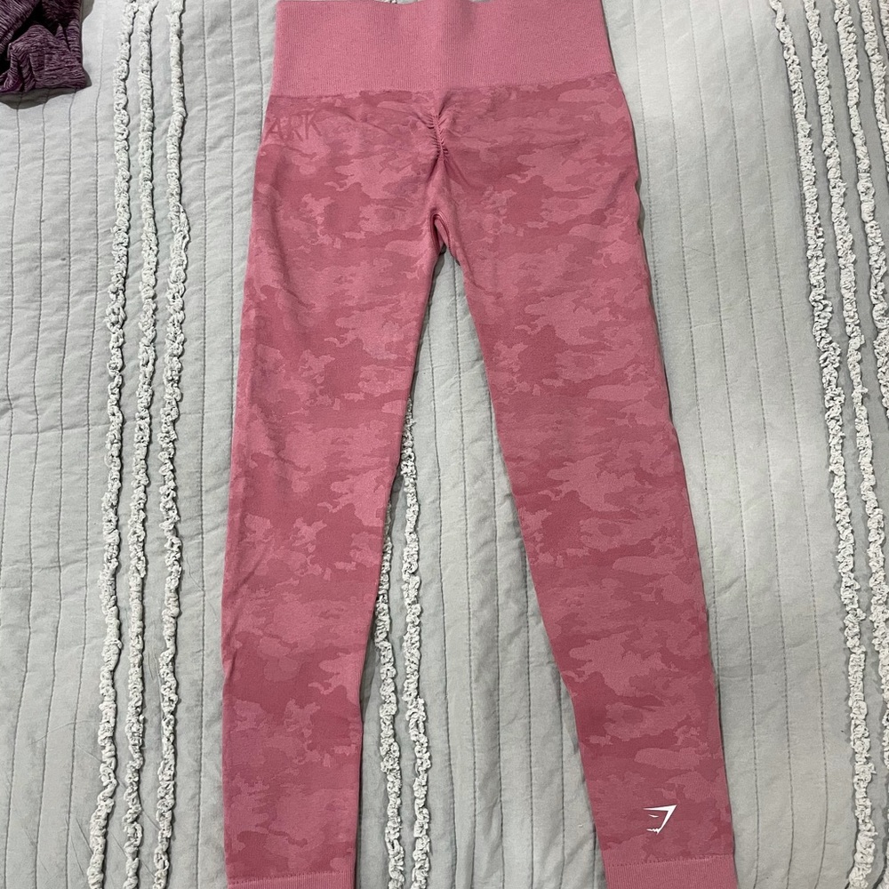 Gymshark pink camo leggings